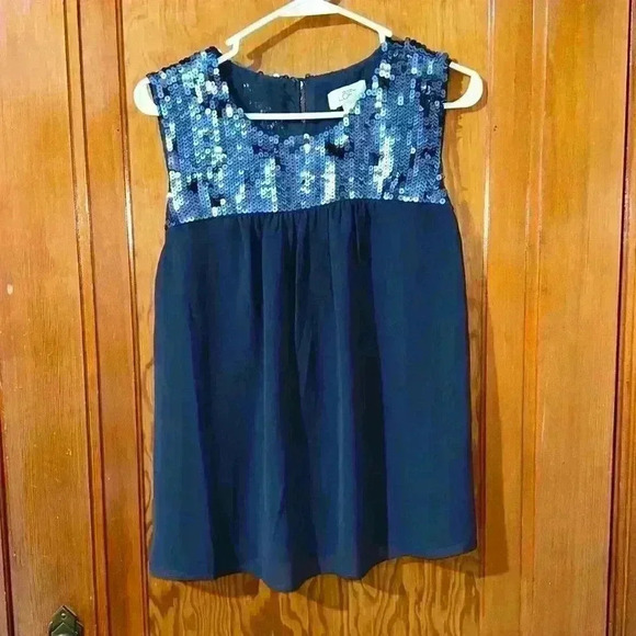 Loft sequin tank top size small. - Picture 1 of 3